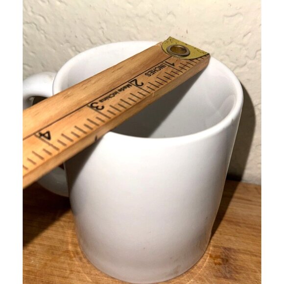 White Ceramic Mug 11oz Dishwasher & Microwave Safe Home Essentials - Picture 4 of 4